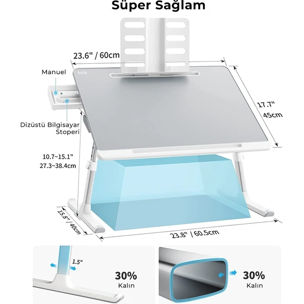 Saiji K7 Ultimate Notebook ve Tablet Çalışma Masası - 2