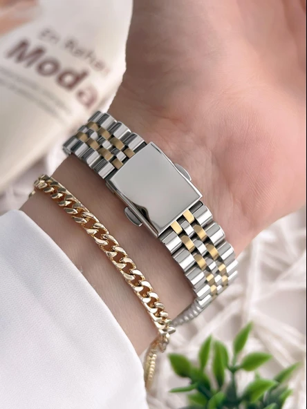 Ferrucci Çelik Kordon 2 Yıl Garantili Takvinli Kadran Suya Dayanıklı Kadın Kol Saati BFC.03298.07 - Resim 3