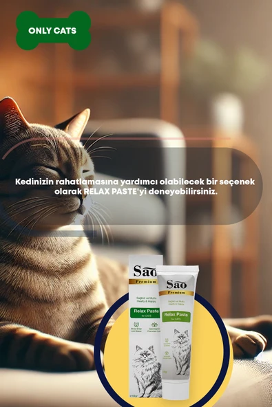 SAO Anti Stress Relax Malt Sakinleştirici Kedi Macunu 100gr - 3