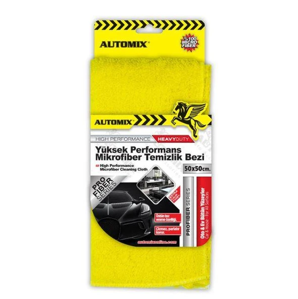 Automix Yüksek Performans Mikrofiber Bez 50x50 Cm