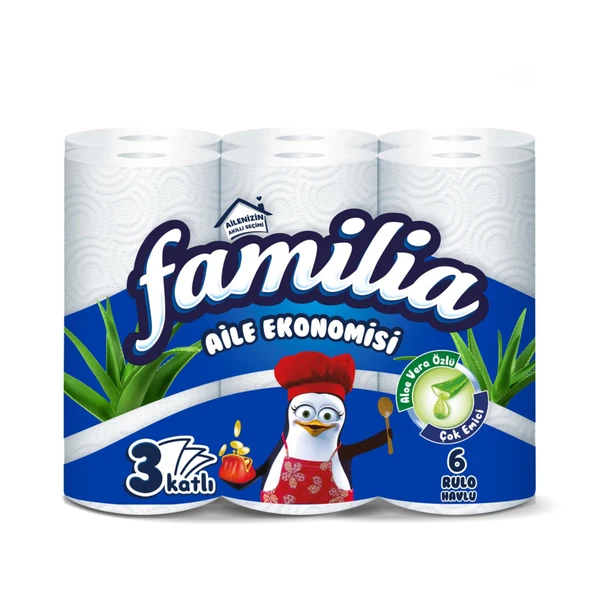 Familia Aloevera Özlü Çok Emici Havlu 6'lı
