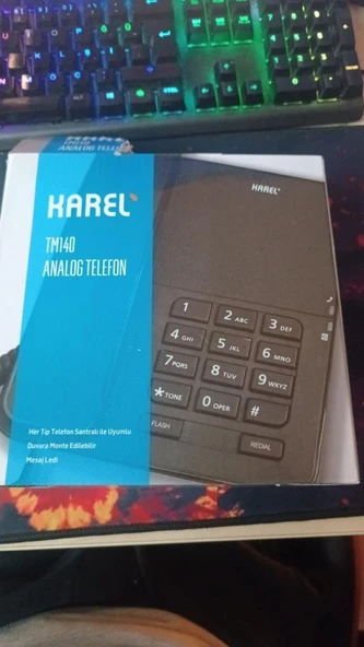 Karel TM140 Analog Telefon Koyu Gri (OUTLET)