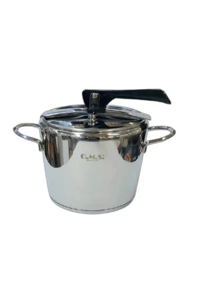 Oms 5110 Silindir Klasik Düdüklü Tencere 5 Litre Silver