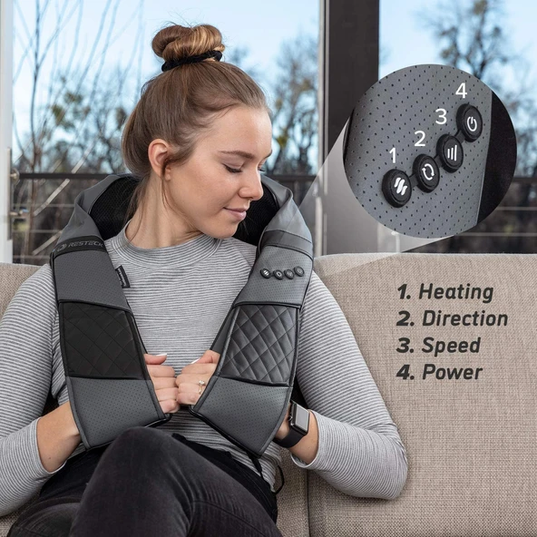 RESTECK Shiatsu Boyun ve Sırt 3D Masaj Aleti - 2