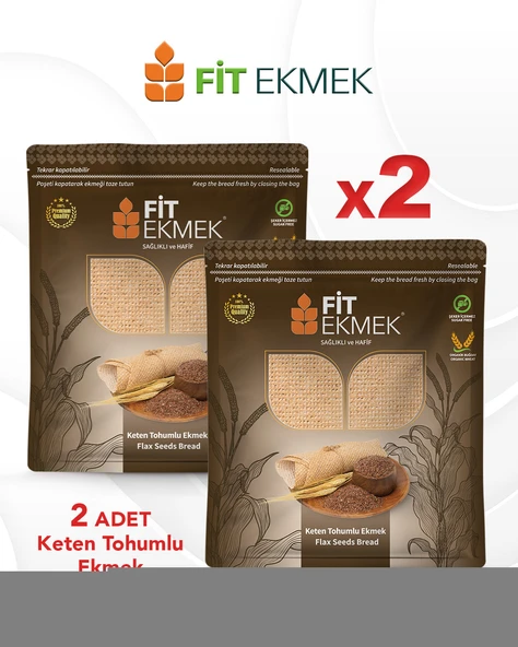 fit 2'li paket Keten Tohumlu Lavaş Ekmeği 300gr