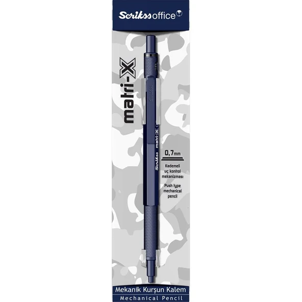 Matri-X Versatil 0.7 mm Lacivert Şeffaf Amb.