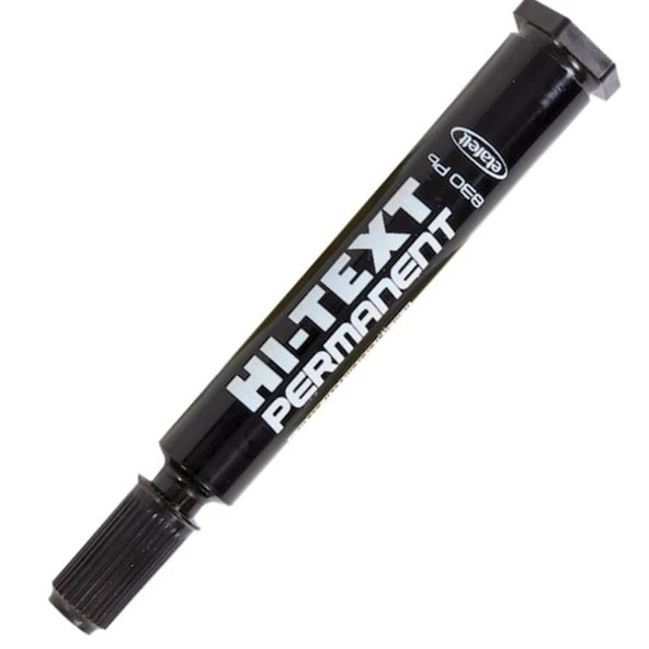 Hi-Text Markör Permanent Yuvarlak Uçlu Siyah 830PB - Resim 2