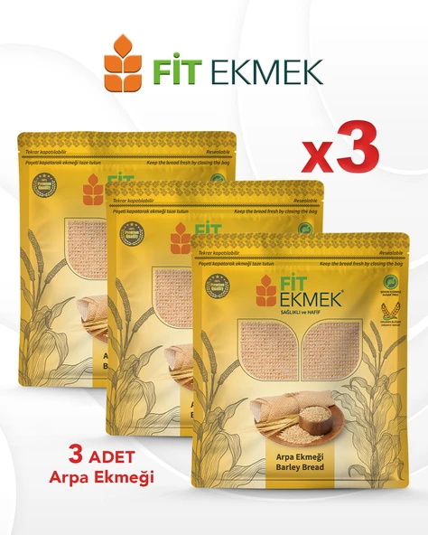 fit 3'lü Arpa Lavaş Ekmeği 300gr