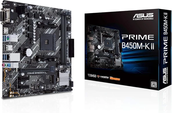 Asus Prime B450M-K II AMD AM4 DDR4 Micro ATX Anakart