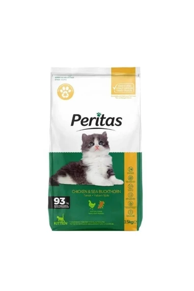 PERİTAS Yavru Kedi Maması - Sağlıklı Büyüme - Tavuklu 15kg