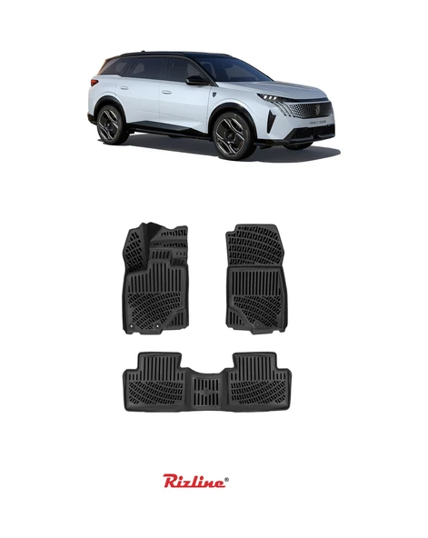 Rizline Peugeot 5008 Mhev - Hybrid 2024 + 3D Havuzlu Paspas Siyah - Resim 5