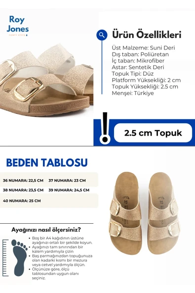 Roy Jones Pulsera Lux Rahat Şık Kadın Terliği - 4