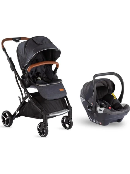 KRAFT LİMA WB KOYU GRİ TRAVEL SİSTEM BEBEK ARABASI