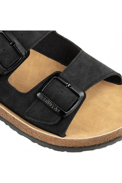 Muya Allen 31330-001 Anatomik Taban Erkek Terlik Siyah 40-45 - Resim 4