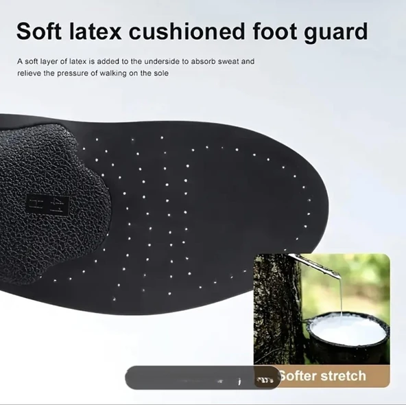 İçe Basma ,Düz Ve Çukur Tabanlar İçin Hakiki Deri Ortopedik Tabanlık- Naturel - 4