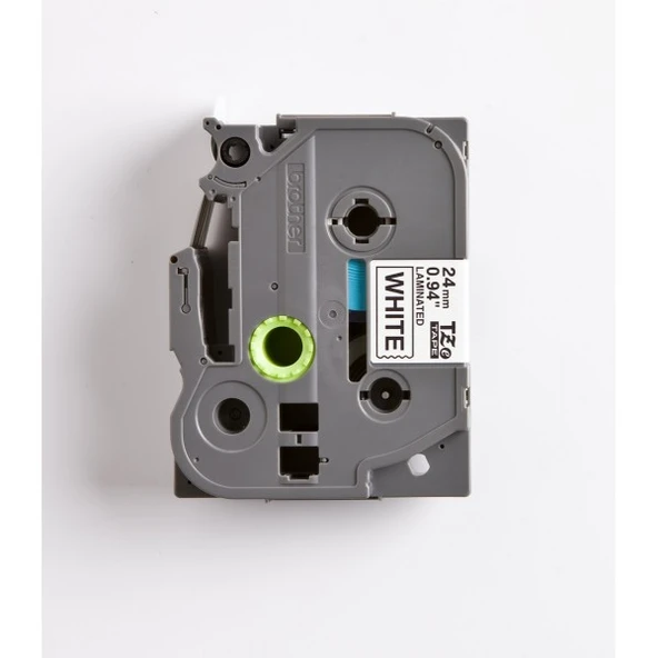 Brother TZE-251 24 mm Beyaz Üzeri Siyah Laminasyonlu Etiket - 2