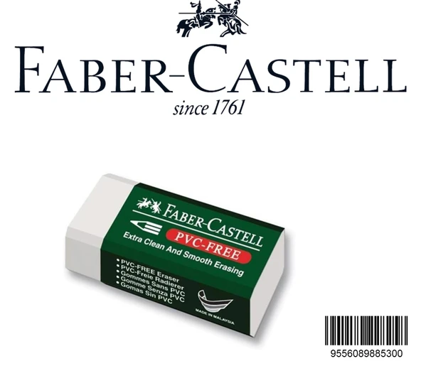 Faber Castell Küçük Boy Pvc Free Beyaz Silgi No:30 7085/30
