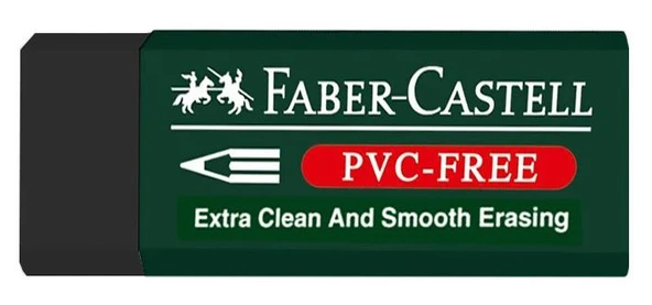Faber Castell Büyük Boy No: 20 Pvc Free SİYAH Silgi 1 Adet 7089/20 - 5