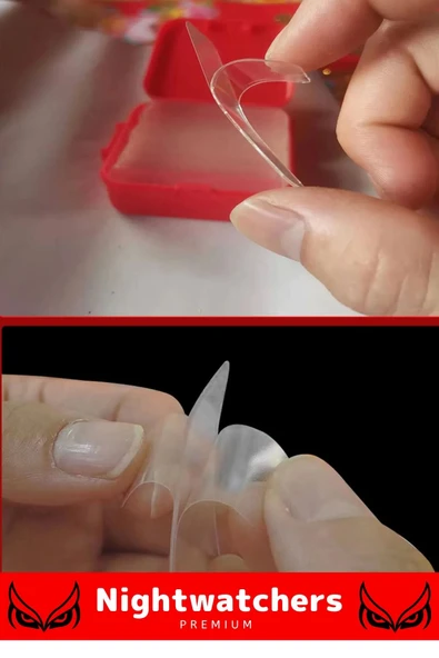 Deluxe Süper Güçlü Yapışkan Kolay Çıkarılabilir Çok Amaçlı 60 Parça Çift Taraflı Şeffaf Bant 4 Adet - 5