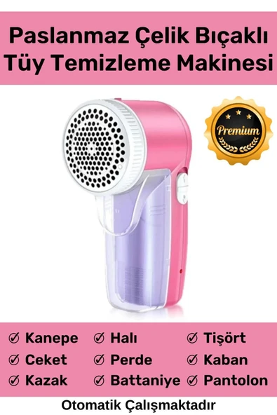 Deluxe Taşınabilir Tiftik Kazak Tüy Toz Alıcı Takım Elbise Halı Otomatik Tüy Temizleme Makinesi