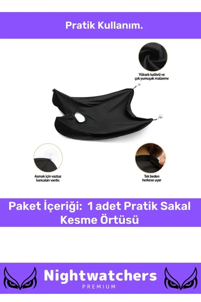 Deluxe Pratik Vakumlu Aynaya Yapıştırma Aparatlı Evde Saç Sakal Kesme Beyaz Tıraş Örtüsü - 2 Adet - 4