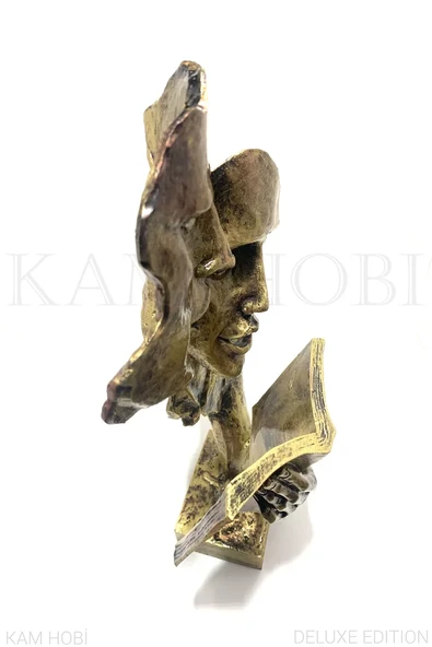 KİTAP OKUYAN ÇİFT YÜZ BİBLO 35CM - 2