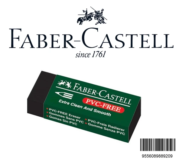 Faber Castell Büyük Boy No: 20 Pvc Free SİYAH Silgi 1 Adet 7089/20