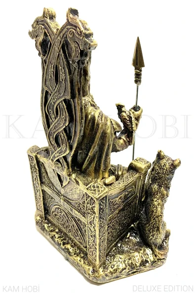 ODİN TAHT'LI HEYKEL 25CM - 4