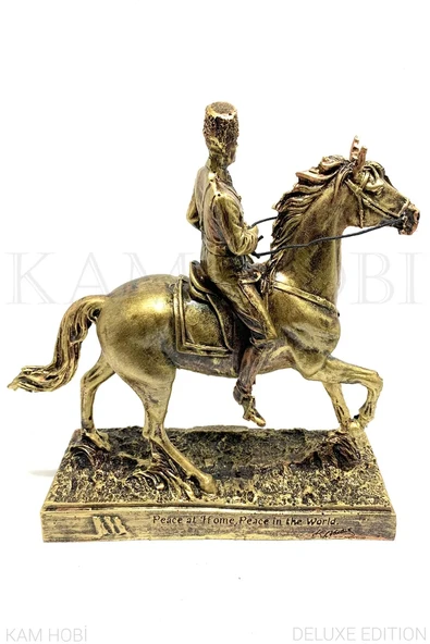 ATATÜRK AT ÜZERİNDE HEYKEL 25CM - 4