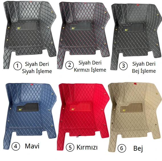 Volkswagen Tiguan 2024 Sonrası Aracına Özel 8d Tek Katmanlı Havuzlu Paspas Takımı - Resim 4