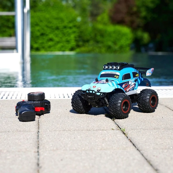 Dickie 1:18 Rc Volkswagen Beetle Baja Bug 2.4 Ghz 12 km/s  Işıklı ve Turbo Usb Şarj 26 Cm - 3