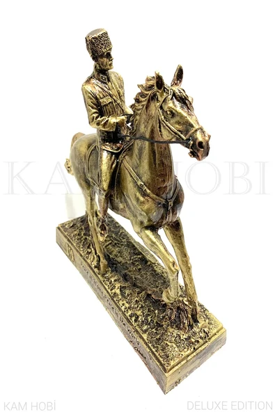 ATATÜRK AT ÜZERİNDE HEYKEL 25CM - 3