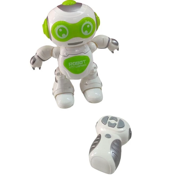 Uzaktan Kumandalı Işıklı Müzikli Dans Eden Akıllı Robot - Yeşil - 3
