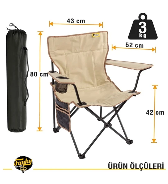 V2 Toprak Lüks Kamp Sandalyesi - Resim 4