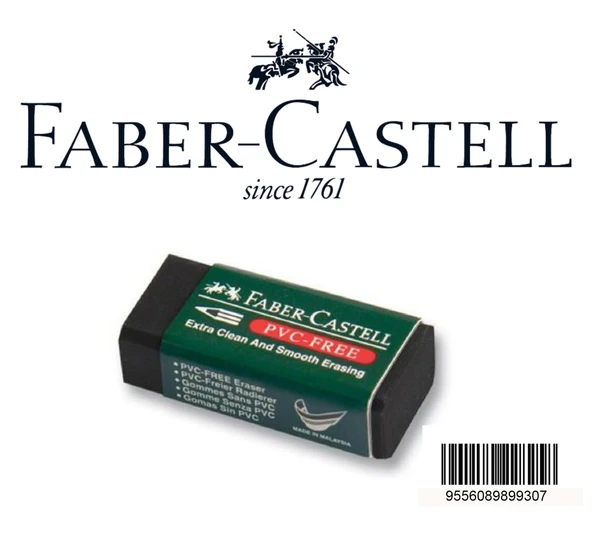 Faber Castell Küçük Boy Pvc Free SİYAH Silgi No:30 1 Adet 7089/30