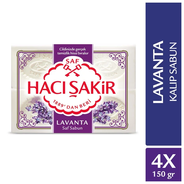 Hacı Şakir Lavanta Kalıp Sabun (4 x 150gr)