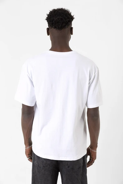 Lisa Alter Ego Beyaz Erkek Oversize Tshirt - 7