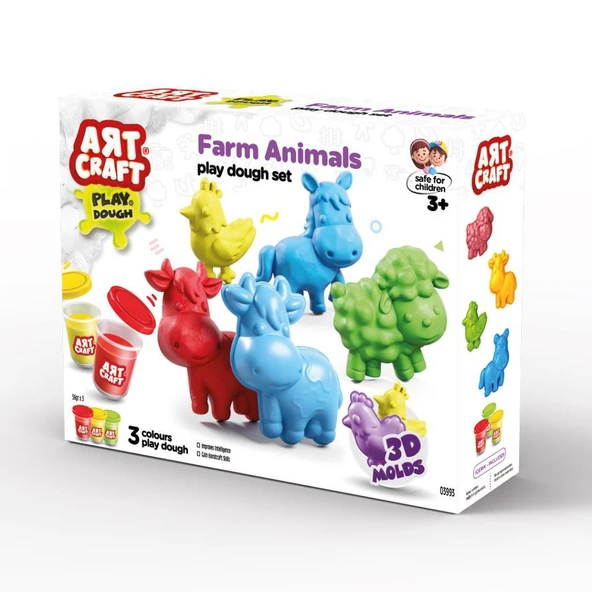 Art Craft Çiftlik Hayvanları Oyun Hamuru Seti 168 Gr. - 3