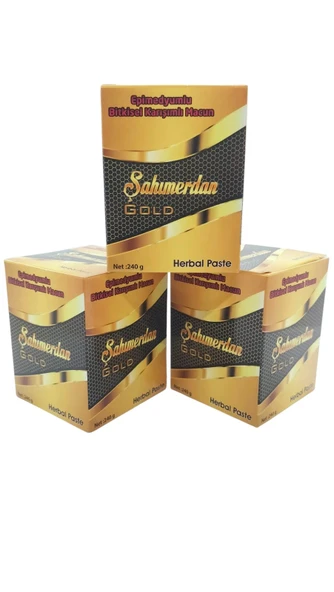 ŞAHIMERDAN MACUN 3 ADET 240 GR BALLI BİTKİSEL MACUN - 3