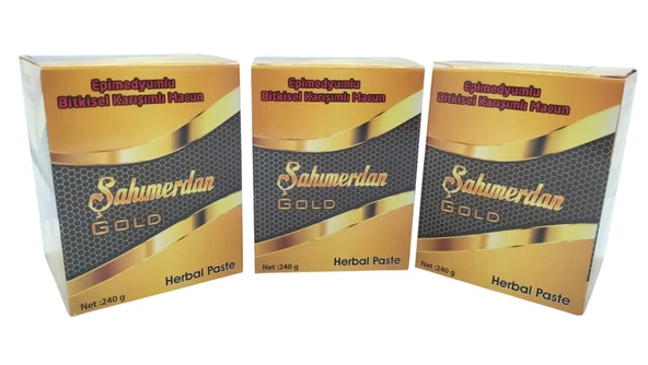 ŞAHIMERDAN MACUN 3 ADET 240 GR BALLI BİTKİSEL MACUN - 2