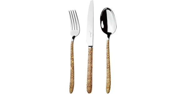 9400 Safari 12 Kişilik 84 Parça Gold Çatal Kaşık Bıçak Takımı - 2