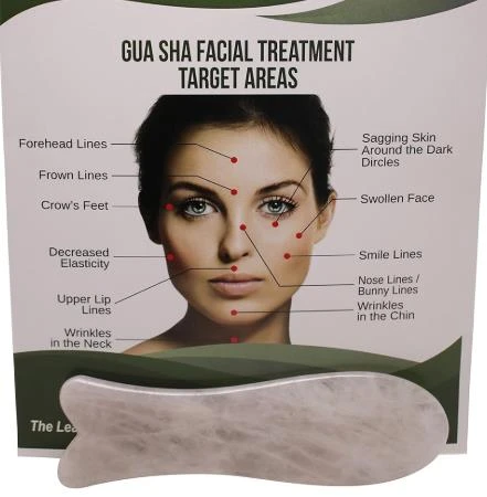 Gül Kuvars Gua Sha Yüz Vücut Masaj Aleti Doğal Taş Çakra - 6
