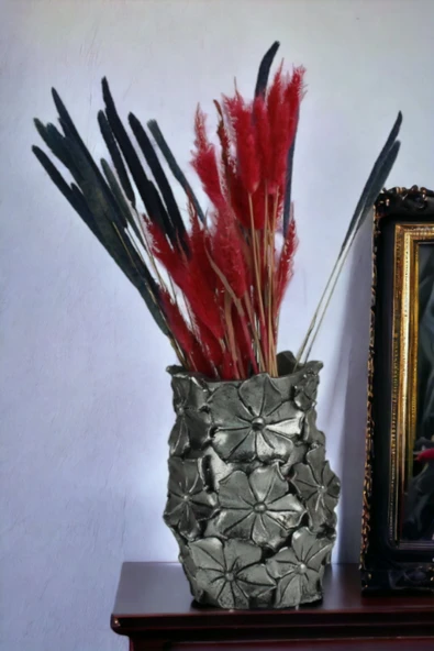 Dekoratif Vazo El Yapımı Model 16 - Resim 5