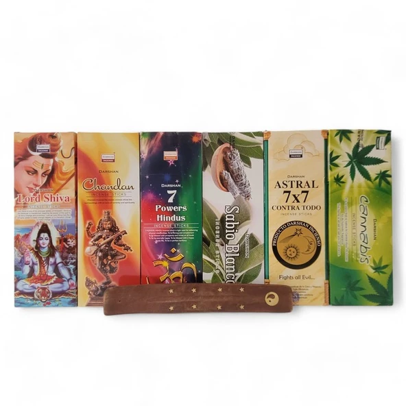 Lord Shiva, Chandan, 7 Power Hindus, White Sage, Astral, Cannabis 6x20 Tütsü-Hediyeli - 2
