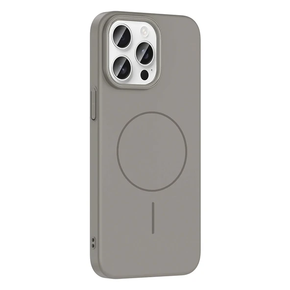 Apple iPhone 14 Pro Max Kılıf Magsafe Şarj Özellikli Redclick Ruby Silikon Kapak - Resim 4