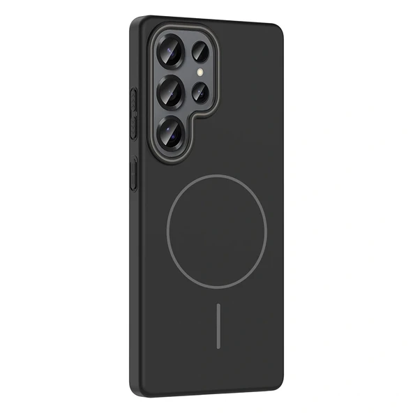 Galaxy S25 Ultra Kılıf Magsafe Şarj Özellikli Redclick Ruby Silikon Kapak - Resim 3