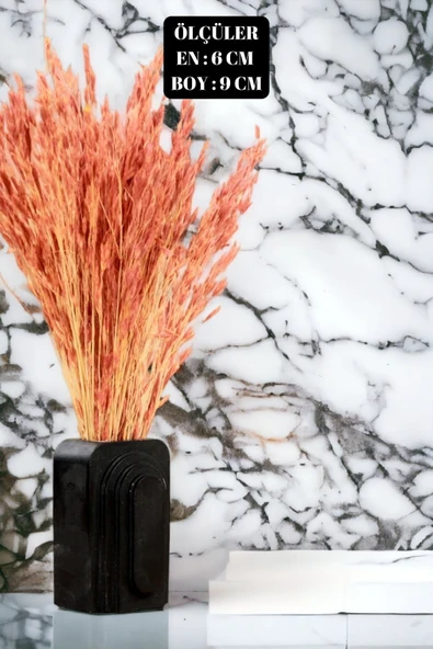 Dekoratif Vazo El Yapımı Altın Renk Model 18 - Resim 4