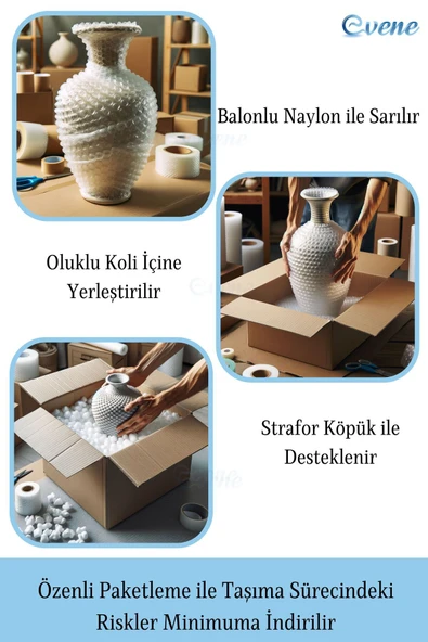 Vazo Küçük Vazo Masa Üstü Vazo Ev Dekorasyon Vazo Gümüş Eskitme Model 29 - 6