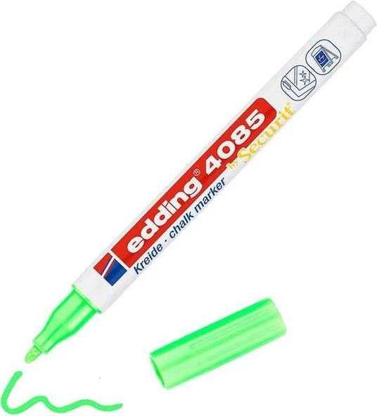 EDDING CAM KALEMI FOSFORLU YESIL 1 LI  (4085) ürün görseli