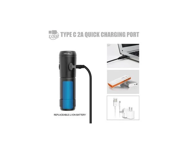 Eastpower Braviga LW-F600 700 Lümen USB Bisiklet Ön Lamba - 4
